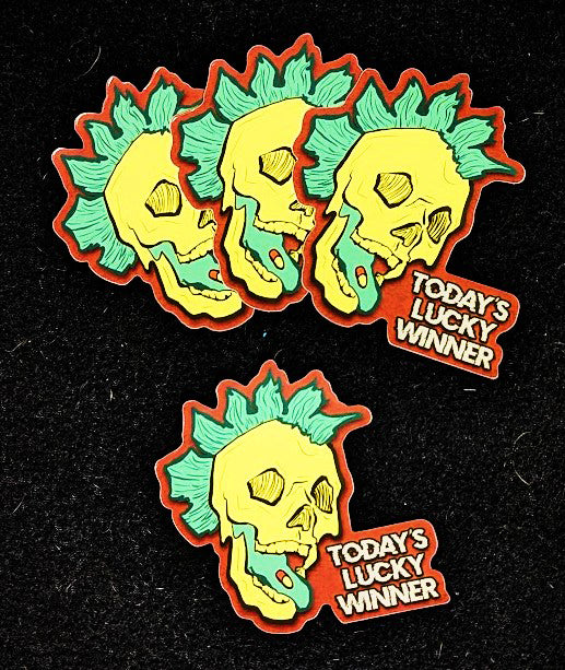 Today's Lucky Winner Logo Sticker!