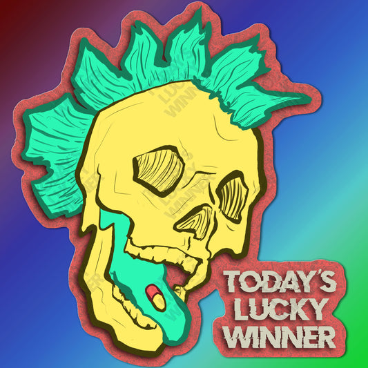 Today's Lucky Winner Logo Sticker!