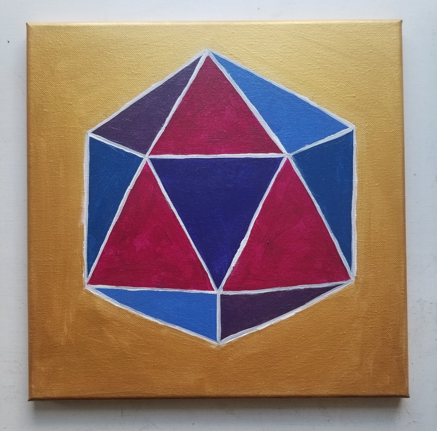 Gold D20 Painting